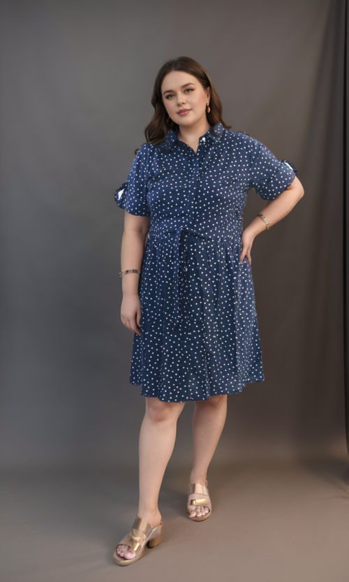 Shawty Button  Dress