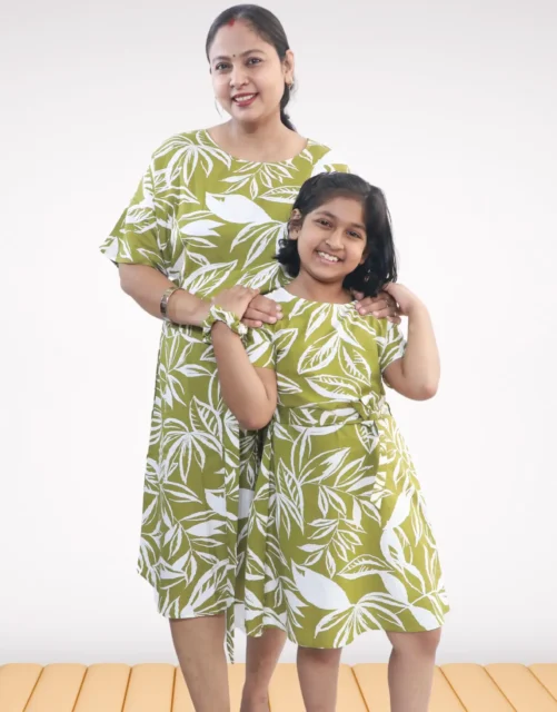 Mom and Daughter Matching Dress